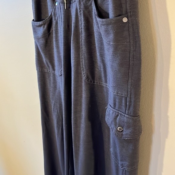 KUHL stretch travel pants Women Gray cargo drawstring waist Size 6S - Picture 4 of 16